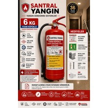 Santral Yangın 6 kg Aff Foam Köpüklü Yangın Tüpü(Konut ve Iş Yerleri Için Uygun)