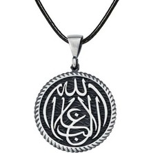 Gumush Gümüş La Galiba Illallah Yazılı Gümüş Kolye