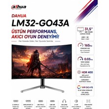 LM32-GO43A 31,5″ 165Hz 0.03MS 4K Qd-Oled HDR400 Qhd Gaming (Oyuncu) Monitör