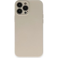 Renas Store Iphone 13 Pro Kılıf Nano Içi Kadife Silikon - Bej