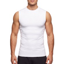 Musclecloth Tech Kolsuz T-Shirt Beyaz