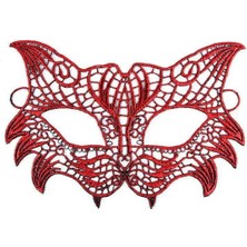 Magicool Kırmızı Dantel Masquerade Maskesi 8 No