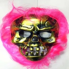 Trendexa Cadılar Bayramı Pembe Saçlı Maske