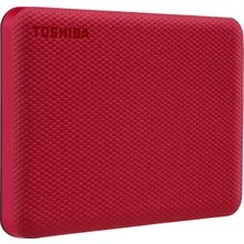 Canvio Advance 2.5 2tb USB 3.2 Gen-1 Kırmızı (HDTCA20ER3AA) Taşınabilir Harici Sabit Disk