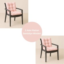 Elf Consept 2 Adet Rattan Sandalye Minderi 2'li Set