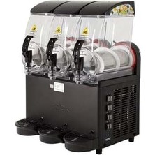 12 L Slush Makinesi 3 Hazneli Granita Karlı Buz Makinesi