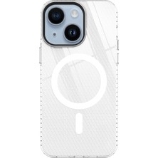 Gelalsat Newface Iphone 14 Plus Kılıf Beta Magneticsafe Silikon - Şeffaf
