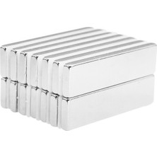 By Manyetik 4 Adet 40 x 10 x 3 mm Dikdörtgen Neodyum Mıknatıs Boy 40 mm En 10 mm Kl. 3 mm
