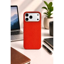 Kzn Tech iPhone 17 Pro Max Uyumlu M-Safe Destekli Açık Tuş Tasarımlı Karbon Fiber Görünümlü Premium Kılıf & Kapak
