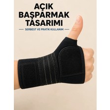 Shoppingfestr Avuç Içi Destekli El Bilekliği Metal Destekli Ayarlanabilir Bilek Ateli Tk