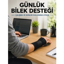 Shoppingfestr El Bilekliği Avuç Içi Metal Destekli Uzun Ayarlanabilir Bilek Koruyucu Tk
