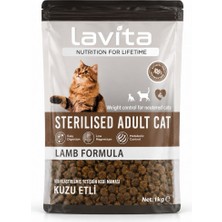 Lavital Kuzu Etli Kısırlaştılmış Yetişkin Kedi Maması 1 kg