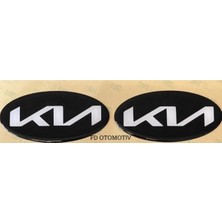 FD Damla Etiket Kia Ceed 2012-2016 Ön Arka 117 x 58 mm Yeni Logo Amblem