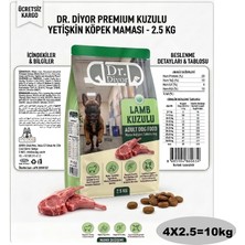 Dr.Diyor Dr. Diyor Kuzu Etli Yetişkin Kuru Köpek Maması 10KG (4x2.5)