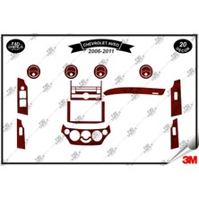 FD Damla Etiket Chavrolet Aveo 2006-2011 Torpido Konsol Trim Göğüs Maun Kaplama Set 20 Parça Maun