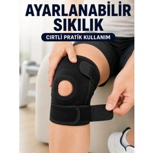 Shoppingfestr Açık Patella Dizlik Diz Kapağı Destekli Ayarlanabilir Cırtlı Sporcu Dizliği Tk