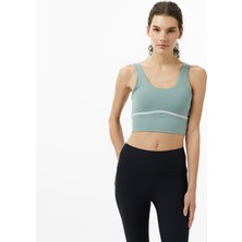 Under Armour Meridian Piped Crop Kadın Yeşil Koşu ATLET.348
