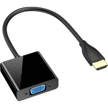 HDMI To VGA Çevirici Dönüştürücü Monitör Kablosu Projeksiyon Uyumlu Hdmı To VGA