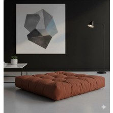 Elf Consept Dekoratif Kadifemsi Kumaş Yer & Palet Minderi 60X60X10 Görseldeki Ürün)-Kiremit