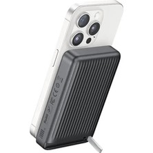 Mcdodo MC-7811 10000 Mah 30W Qi2 Manyetik Stantlı Powerbank - Siyah
