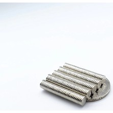 By Manyetik 75 Adet 5 x 1,5 mm Yuvarlak Güçlü Neodyum Mıknatıs Çap 5 mm Kalınlık 1,5 mm