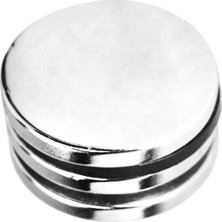 By Manyetik 1 Adet 40 x 5 mm Yuvarlak Güçlü Neodyum Mıknatıs Çap 40 mm Kalınlık 5 mm