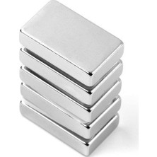 By Manyetik 8 Adet 25 x 10 x 5 mm Dikdörtgen Neodyum Mıkantıs Boy 25 mm En 10 mm Kl. 5 mm