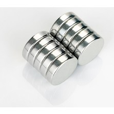 By Manyetik 15 Adet 20 x 5 mm Yuvarlak Güçlü Neodyum Mıknatıs Çap 20 mm Kalınlık 5 mm
