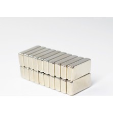 By Manyetik 8 Adet 20 x 10 x 5 mm Dikdörtgen Neodyum Mıknatıs Boy 20 mm En 10 mm Kl. 5 mm