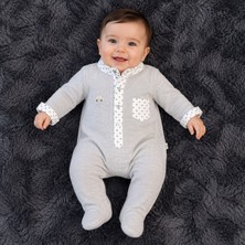 Mummys Love Erkek Bebek Hakim Yaka Tulum&bere -Gri