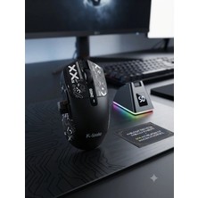 Aura Akse Rgb Kablolu & Kablosuz Şarj Standlı 24000 Dpı Oyuncu Mouse
