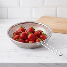 Aryıldız Paslanmaz Çelik Süzgeç 24 cm Kulplu Gri Renkli Mutfak Gereci 1 Parça AR265079