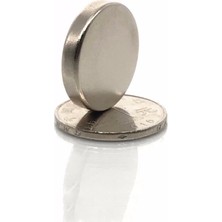 By Manyetik 3 Adet 25 x 5 mm Yuvarlak Hüçlü Neodyum Mıknatıs Çap 25 mm Kalınlık 5 mm