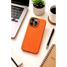 Kzn Tech iPhone 16 Pro Max Uyumlu M-Safe Destekli Açık Tuş Tasarımlı Karbon Fiber Görünümlü Premium Kılıf & Kapak