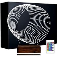 Luvivia Geometrik Dekoratif 3D Lamba - Masa Gece Lambası