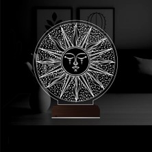 Luvivia Güneş Mistik 3D Lamba - Masa Gece Lambası