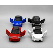 Farbu Minitro 1:36 Metal Çekbırak Sesli Işıklı Tesla Model Y FY6368-12D SİYAH