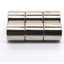 By Manyetik 3 Adet 20 x 20 mm Yuvarlak Güçlü Neodyum Mıknatıs Çap 20 mm Kalınlık 20 mm