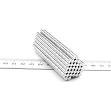 By Manyetik 150 Adet 4 x 6 mm Yuvarlak Güçlü Neodyum Mıknatıs Çap 4 mm Kalınlık 6 mm