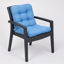 Elf Consept Pofidik Arkalıklı Sandalye Minderi Özel Dikişli Bağcıklı 43X88 cm