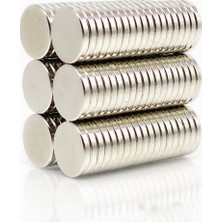 By Manyetik 10 Adet 20 x 3 mm Yuvarlak Güçlü Neodyum Mıknatıs Çap 20 mm Kalınlık 3 mm