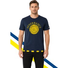 Fenerbahçe Erkek Tribün Tek Renk Logolu T-Shirt