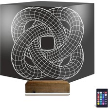 Luvivia Geometrik Dekoratif 3D Lamba - Masa Gece Lambası