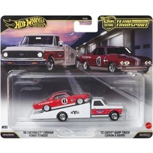 Hot Wheels Premium Team Transport 66 Chevrolet Corvair Yenko Stinger 72 Chevy Ramp Truck 1:64 FLF56