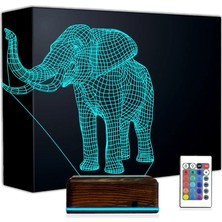 Luvivia Fil 3D Lamba - Masa Gece Lambası