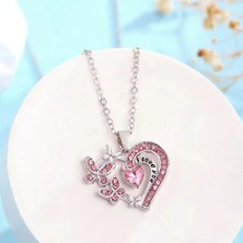 ShellWetr Butterfly Heart Kalp & Kelebek 925 Ayar Gümüş Kadın Kolye | Zarif & Işıltılı Tasarım