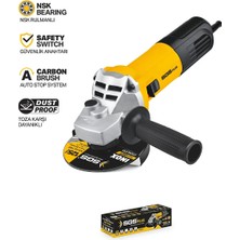 Sgs Endüstriyel Avuç Taşlama 1400 Watt 125MM Devir Ayarlı SGS5036