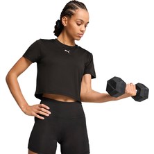 Puma  Tad Essential Baby Kadın Siyah Günlük Stil T-Shirt 52589401