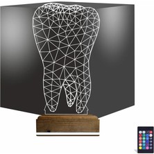 Luvivia Diş 3D Lamba - Masa Gece Lambası