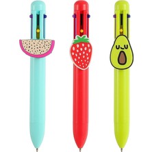 Renas Store Miniso Meyve Serisi 6 Renkli Çoklu Kalem